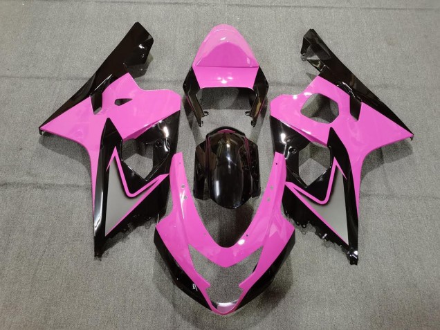 2004-2005 Rose Clair & Noir GSXR 600-750 Carénage Moto 2004-2005 Rose Clair & Noir GSXR 600-750 Carénage Moto