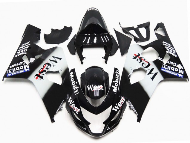2004-2005 Style Brillant West OEM GSXR 600-750 Carénage Moto 2004-2005 Style Brillant West OEM GSXR 600-750 Carénage Moto