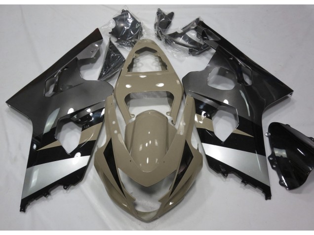 2004-2005 Tan Du Désert & Argent GSXR 600-750 Carénage Moto 2004-2005 Tan Du Désert & Argent GSXR 600-750 Carénage Moto