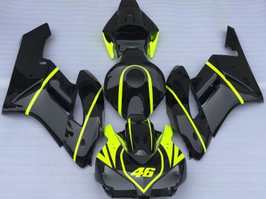 2004-2005 Tutto Nero E Alta Visibilità 46 CBR1000RR Carénage Moto