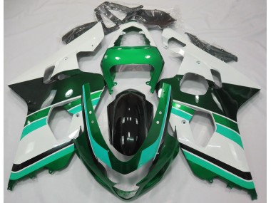 2004-2005 Vert Brillant & Vert GSXR 600-750 Carénage Moto