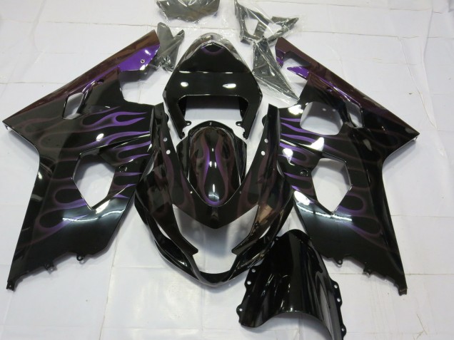 2004-2005 Violet Flamme GSXR 600-750 Carénage Moto 2004-2005 Violet Flamme GSXR 600-750 Carénage Moto