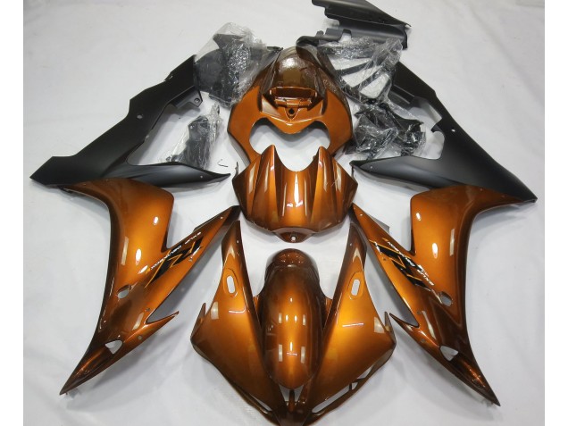2004-2006 Orange Brillant & Noir R1 Carénage Moto 2004-2006 Orange Brillant & Noir R1 Carénage Moto