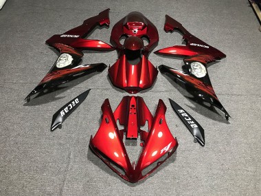 2004-2006 Rouge Brillant & Logos R1 Carénage Moto
