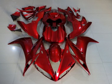 2004-2006 Rouge Foncé R1 Carénage Moto
