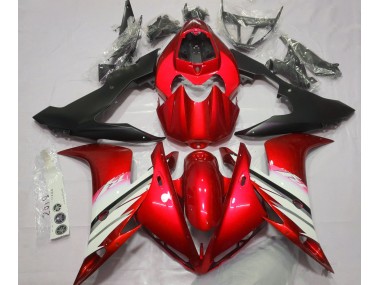 2004-2006 Rouge Vif & Blanc R1 Carénage Moto