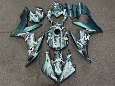 2004-2006 Sarcelle Foncé Camo R1 Carénage Moto