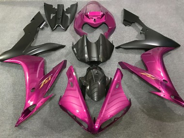 2004-2006 Style Rose Vif & Fibre De Carbone R1 Carénage Moto