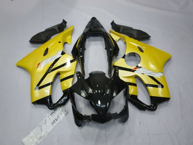2004-2007 Jaune Perle Noir Brillant CBR600 F4i Carénage Moto 2004-2007 Jaune Perle Noir Brillant CBR600 F4i Carénage Moto