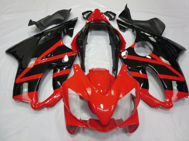 2004-2007 Noir Brillant & Rouge CBR600 F4i Carénage Moto 2004-2007 Noir Brillant & Rouge CBR600 F4i Carénage Moto