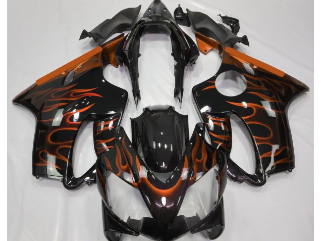 2004-2007 Orange Flamme CBR600 F4i Carénage Moto 2004-2007 Orange Flamme CBR600 F4i Carénage Moto