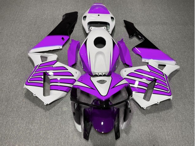 2005-2006 Ailes Violettes & Blanches CBR600RR Carénage Moto 2005-2006 Ailes Violettes & Blanches CBR600RR Carénage Moto