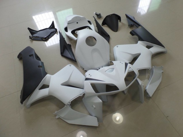 2005-2006 Blanc Mat & Noir CBR600RR Carénage Moto 2005-2006 Blanc Mat & Noir CBR600RR Carénage Moto