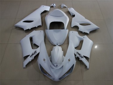 2005-2006 Blanc Mat ZX6R Carénage Moto