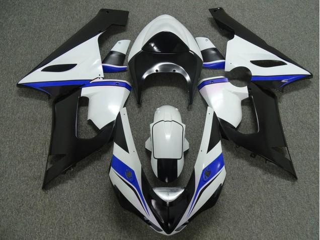 2005-2006 Bleu Blanc & Noir ZX6R Carénage Moto 2005-2006 Bleu Blanc & Noir ZX6R Carénage Moto