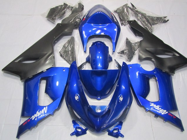 2005-2006 Bleu & Noir ZX6R Carénage Moto 2005-2006 Bleu & Noir ZX6R Carénage Moto