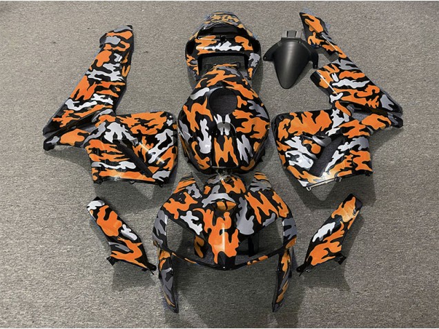 2005-2006 Camouflage & Orange CBR600RR Carénage Moto 2005-2006 Camouflage & Orange CBR600RR Carénage Moto