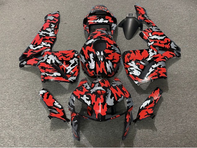2005-2006 Camouflage & Rouge CBR600RR Carénage Moto 2005-2006 Camouflage & Rouge CBR600RR Carénage Moto