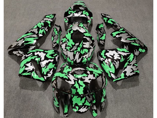 2005-2006 Camouflage & Vert Clair CBR600RR Carénage Moto 2005-2006 Camouflage & Vert Clair CBR600RR Carénage Moto