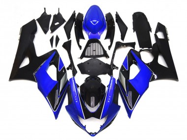 2005-2006 Noir & Bleu Brillant Avec Argent GSXR 1000 Carénage Moto
