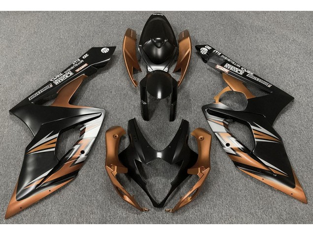 2005-2006 Noir Mat & Bronze GSXR 1000 Carénage Moto 2005-2006 Noir Mat & Bronze GSXR 1000 Carénage Moto