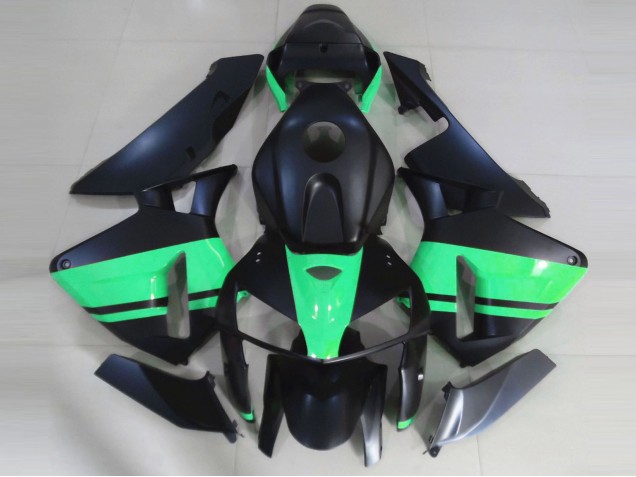 2005-2006 Noir Mat & Vert Spécial CBR600RR Carénage Moto 2005-2006 Noir Mat & Vert Spécial CBR600RR Carénage Moto