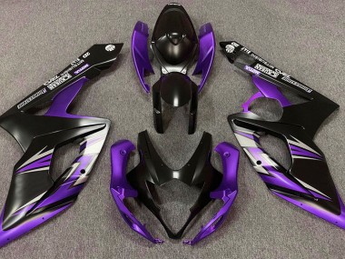 2005-2006 Noir Mat & Violet GSXR 1000 Carénage Moto
