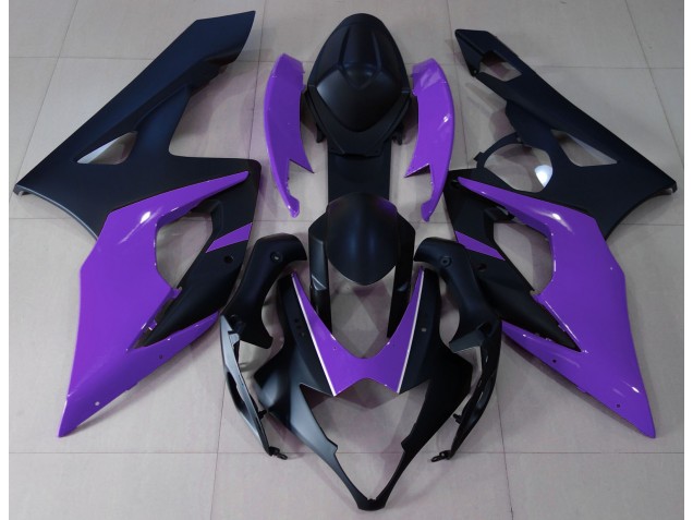 2005-2006 Noir Mat & Violet GSXR 1000 Carénage Moto 2005-2006 Noir Mat & Violet GSXR 1000 Carénage Moto