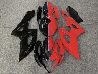 2005-2006 Noir & Rouge GSXR 1000 Carénage Moto