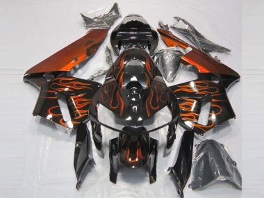 2005-2006 Orange Brûlée Flamme CBR600RR Carénage Moto