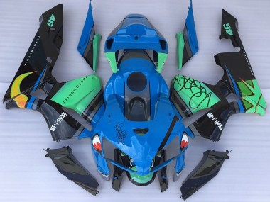 2005-2006 Requin Bleu & Vert CBR600RR Carénage Moto