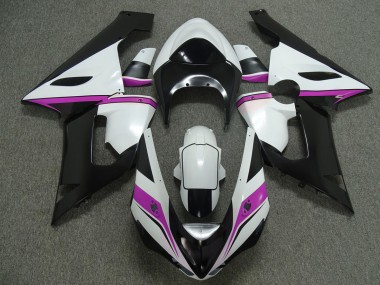 2005-2006 Rose Blanc & Noir ZX6R Carénage Moto