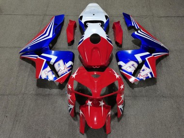 2005-2006 Rouge Blanc & Bleu 69 CBR600RR Carénage Moto