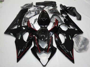2005-2006 Rouge Brillant & Noir GSXR 1000 Carénage Moto