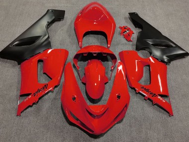 2005-2006 Rouge Brillant ZX6R Carénage Moto