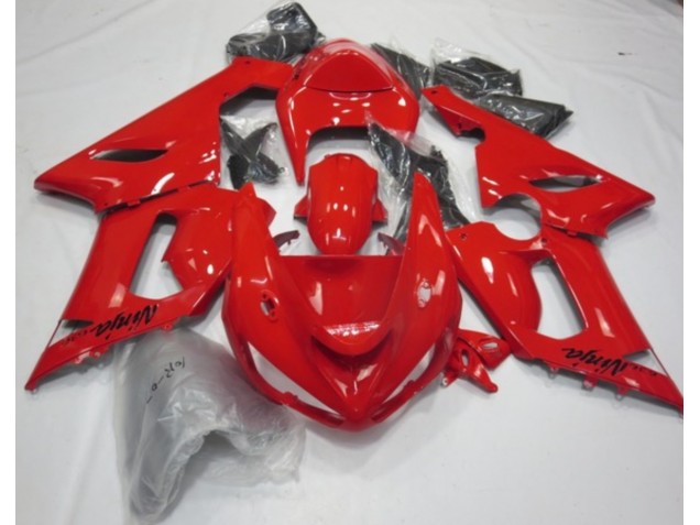 2005-2006 Rouge Brillant ZX6R Carénage Moto