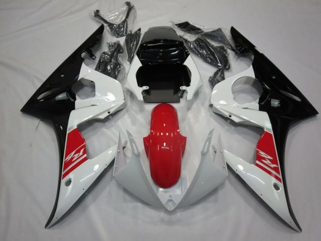 2005 Noir Blanc & Rouge R6 Carénage Moto 2005 Noir Blanc & Rouge R6 Carénage Moto