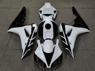 2006-2007 Blanc Brillant & Noir CBR1000RR Carénage Moto
