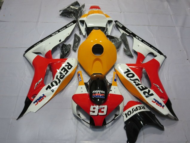 2006-2007 Blanc Orange Clair Repsol CBR1000RR Carénage Moto 2006-2007 Blanc Orange Clair Repsol CBR1000RR Carénage Moto