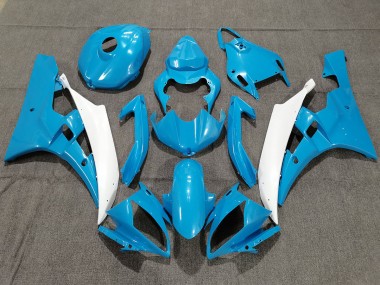 2006-2007 Bleu & Blanc Avec Perle R6 Carénage Moto