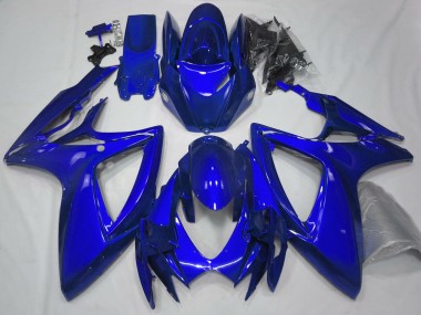 2006-2007 Bleu Brillant Uni GSXR 600-750 Carénage Moto