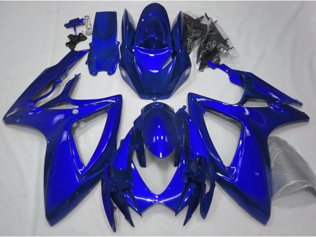 2006-2007 Bleu Brillant Uni GSXR 600-750 Carénage Moto 2006-2007 Bleu Brillant Uni GSXR 600-750 Carénage Moto
