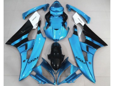2006-2007 Bleu Clair Brillant & Noir R6 Carénage Moto