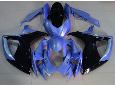 2006-2007 Bleu Clair & Noir GSXR 600-750 Carénage Moto