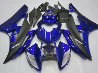 2006-2007 Bleu Métallisé & Noir R6 Carénage Moto