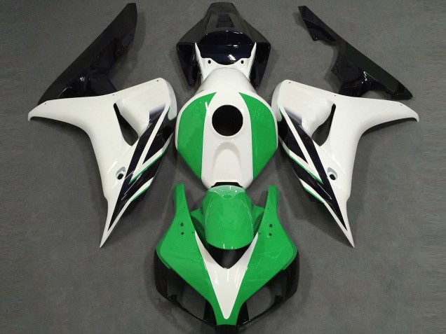 2006-2007 Brillant Blanc Vert Noir CBR1000RR Carénage Moto 2006-2007 Brillant Blanc Vert Noir CBR1000RR Carénage Moto