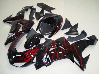 2006-2007 Flamme Rouge ZX10R Carénage Moto