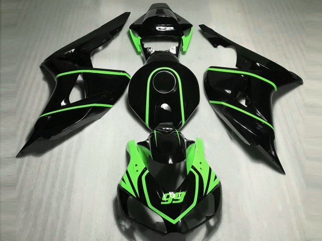 2006-2007 Nero Lucido Alta Visibilità Verde CBR1000RR Carénage Moto 2006-2007 Nero Lucido Alta Visibilità Verde CBR1000RR Carénage Moto