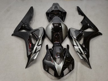 2006-2007 Noir Brillant & Gris CBR1000RR Carénage Moto