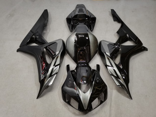 2006-2007 Noir Brillant & Gris CBR1000RR Carénage Moto 2006-2007 Noir Brillant & Gris CBR1000RR Carénage Moto